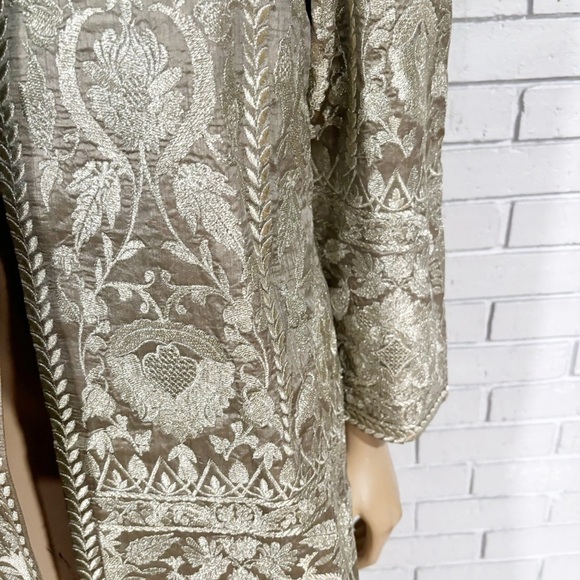 Bella Tu Women’s Selena Embroidered Metallic Jacket - Picture 5 of 9